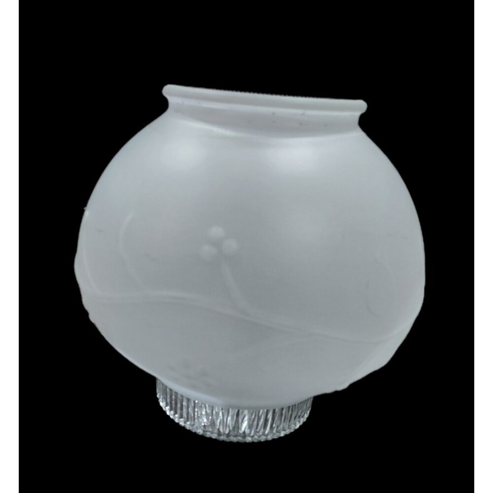 Lamp Shade Frosted Glass Ceiling Light Fixture Globe Stem Berries 3.25" Fit. - Picture 11 of 11